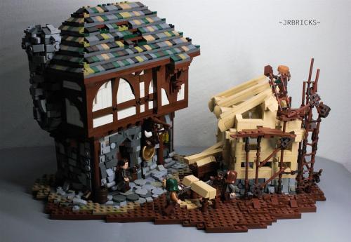 "The Medieval Timber Framers MOC" - Archs JRBricks