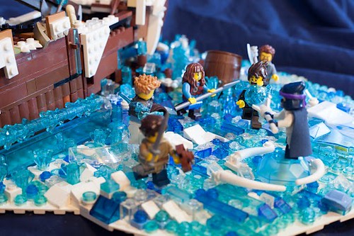 "Stranded merchant ship" - Bricks Assemble