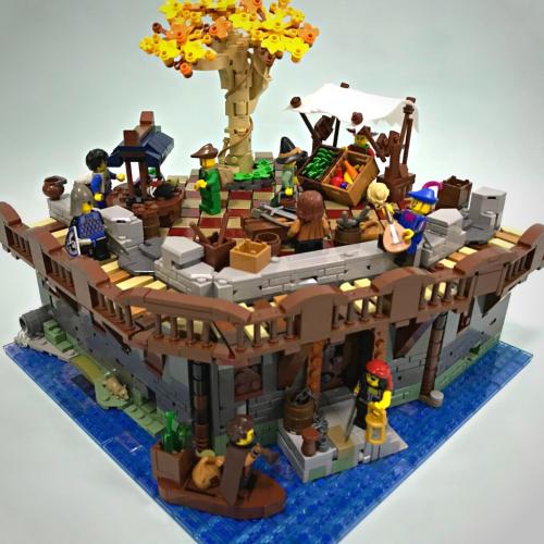 "Medieval Marketplace" - ABrickDreamer
