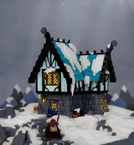 "The Inn on the Mountain Pass" - Mountain Hobbit