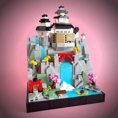 "Castle on waterfalls" – ABrickDreamer