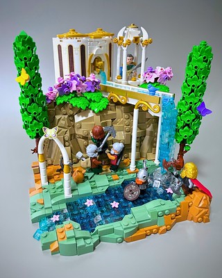 "Dwarves Incursion into the Elven City" - ABrickDreamer