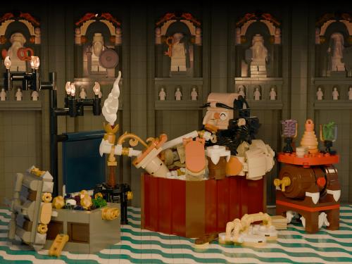 "Fig. 2: Dwarf, Relaxing." - DeepFlowBuilder