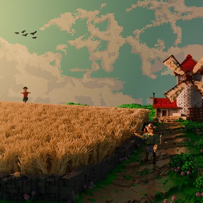 "Harvest Day" - Legobrickdesign