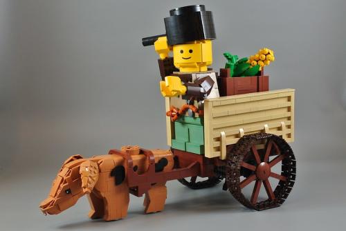 "Leif and his pig" - Cecilie