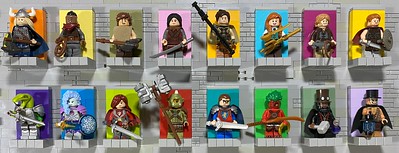 "The Brickscalibur Tournament -all playable Characters of the fictional Fighting Game" - Fletcher Floyd